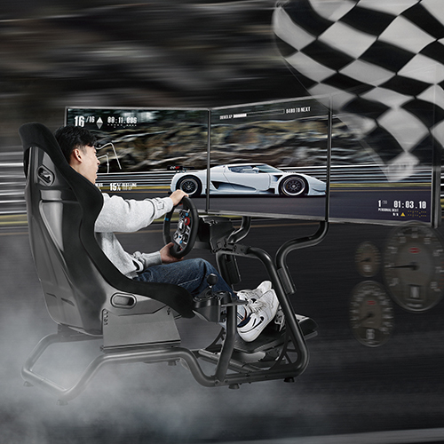 Simulador de carreras de conducción de automóviles, silla de