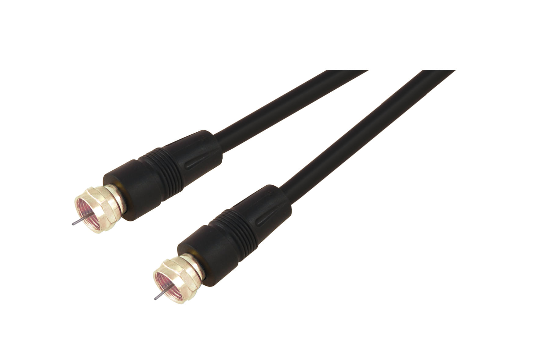 Cable coaxial negro 7,5 m