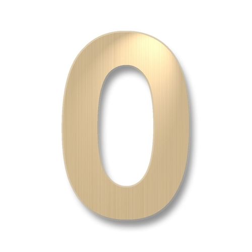 Número acero "0" bronce