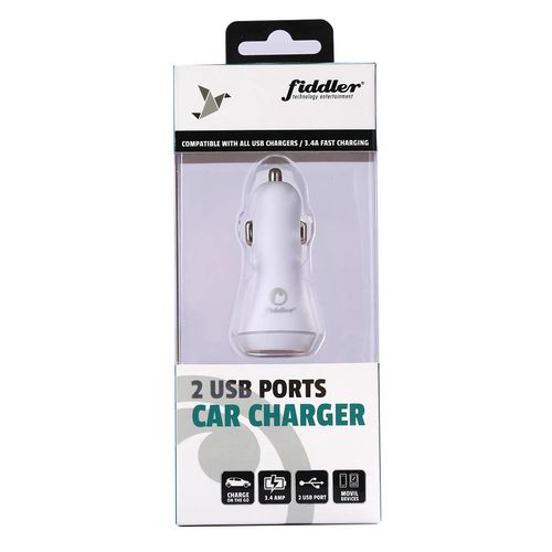 Cargador USB Para Automóvil Fiddler 2 Puertos