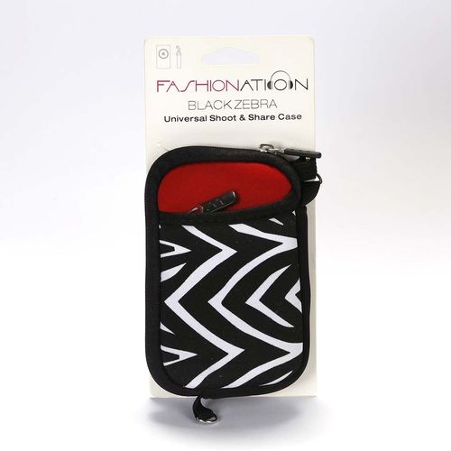 Funda cámara neoprene black zebra