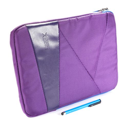 Kit funda 10,1'' morada + stylus azul