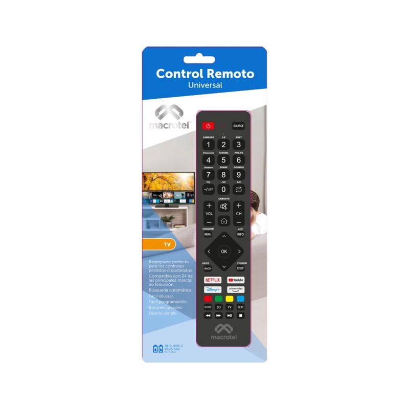 Control Remoto Universal Macrotel RM-784N